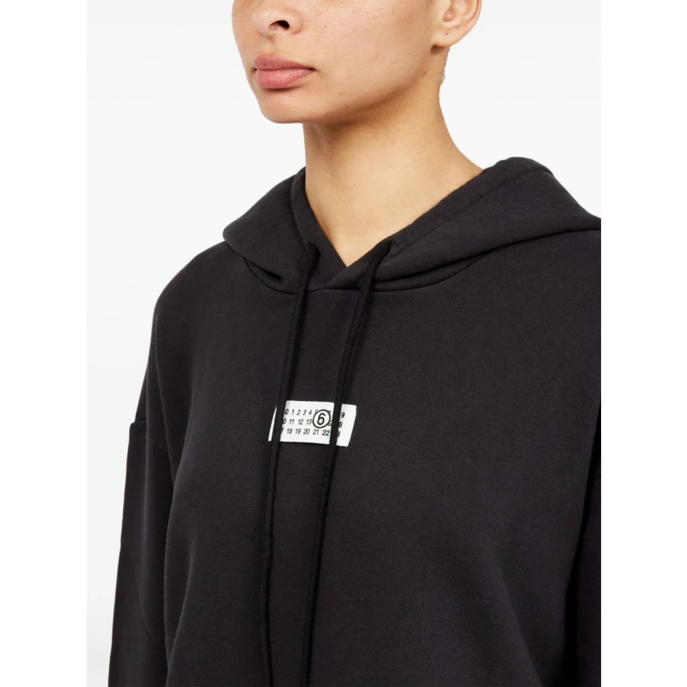 MM6 Maison Margiela Nero Sweatshirt Dameskleding Black Dames