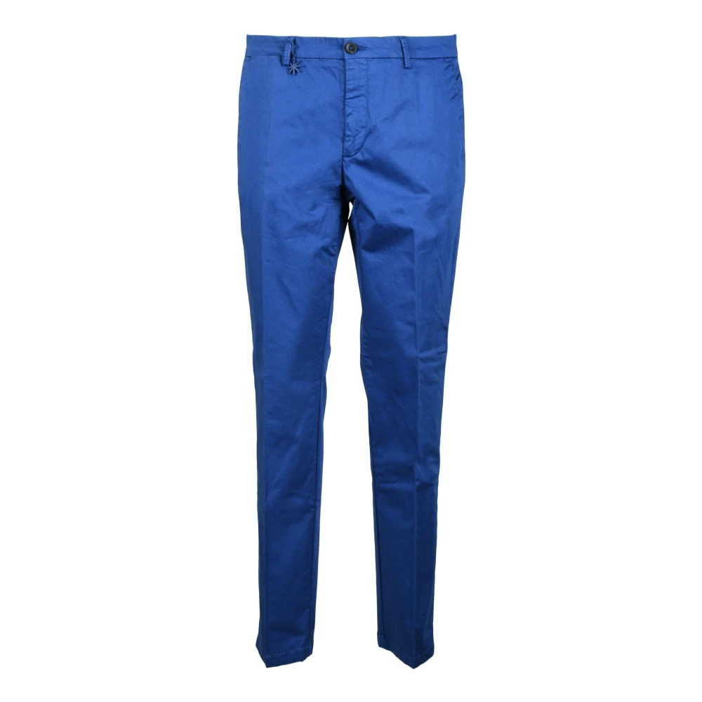 Manuel Ritz Katoenen Broek Blue Heren