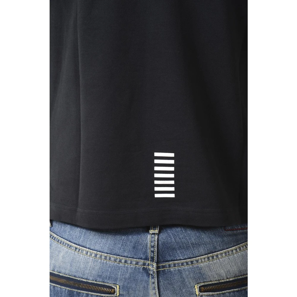 Emporio Armani EA7 Klassieke Polo Shirt voor Mannen Blue Heren