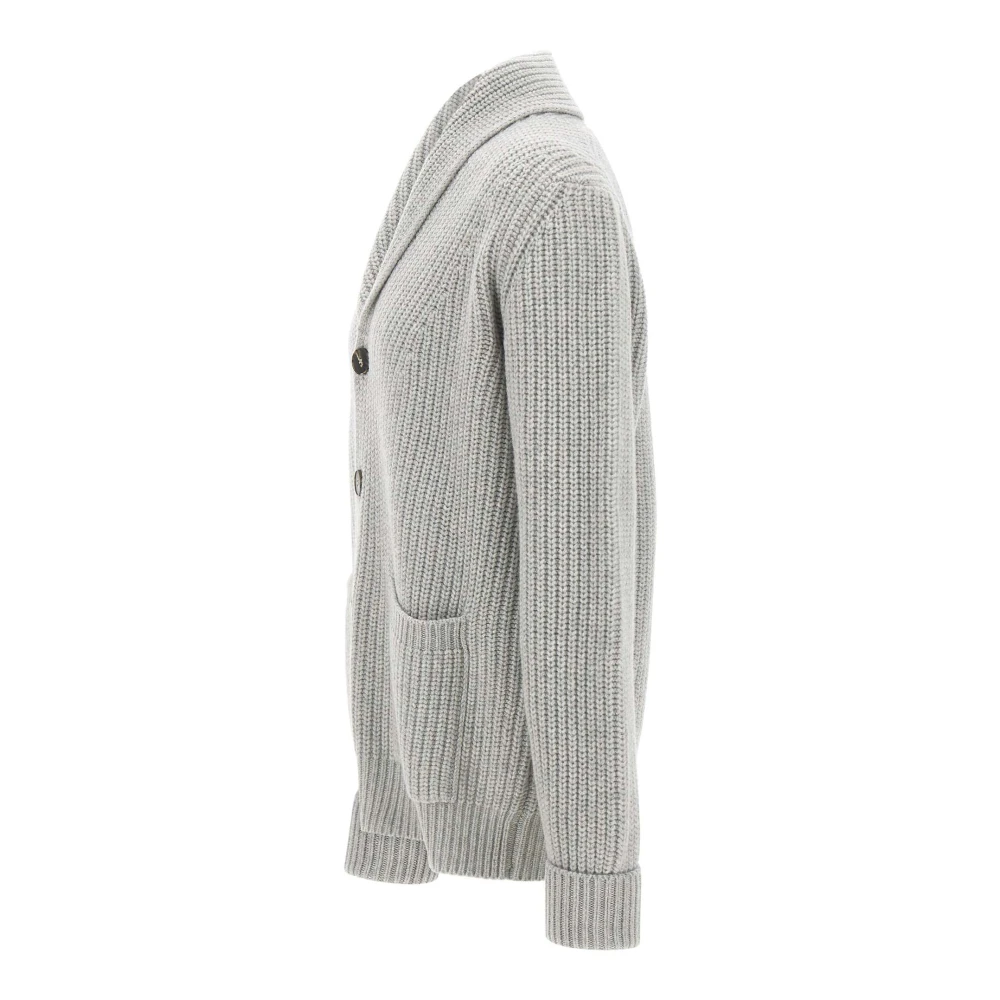Kangra Wol Kasjmier Vest Parel Grijs Gray Heren