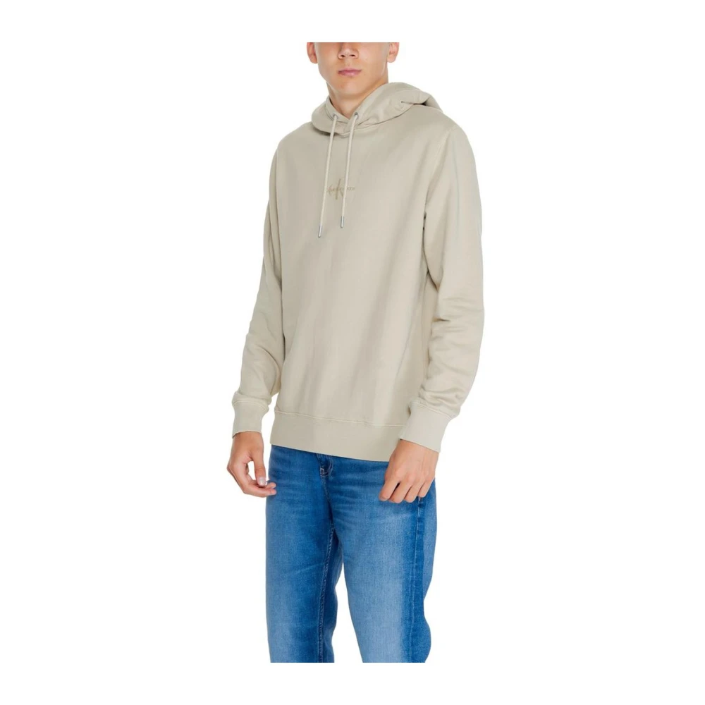 Calvin Klein Jeans Geregenereerde Katoenen Trui Beige Heren