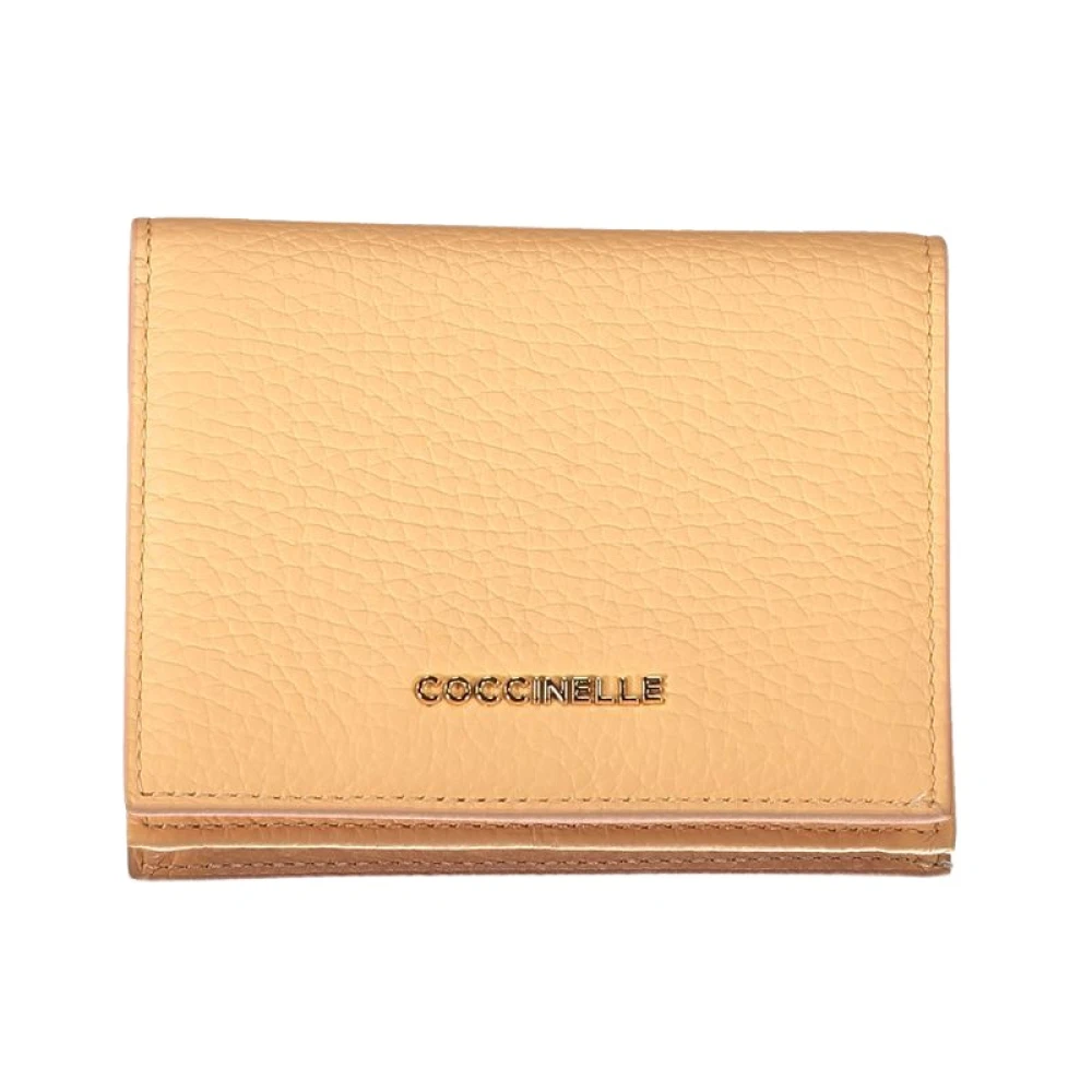Coccinelle Oranje Leren Portemonnee met Diverse Functies Orange Dames