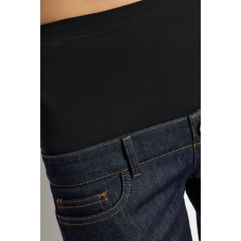 Coperni Jeans met elastische tailleband Blue Dames
