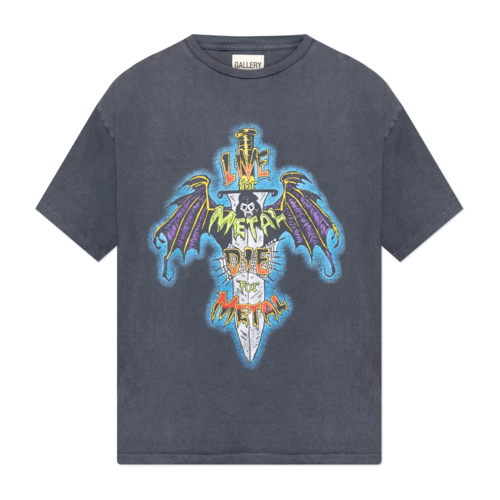 Gallery Dept. Gray T-Shirt With Print - Male - T-Shirts - Xl - Tops