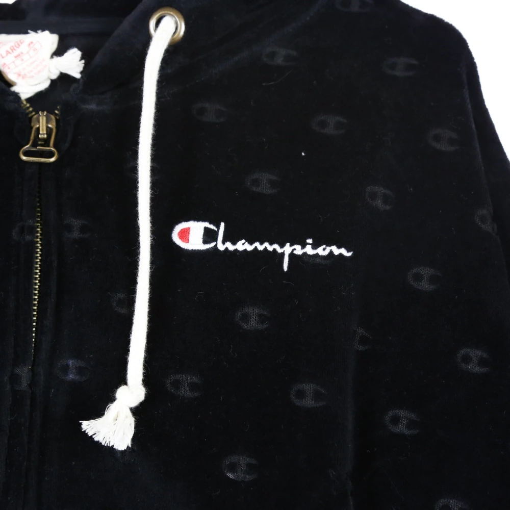 Champion Zwarte Hoodie voor vrouwen Black Dames