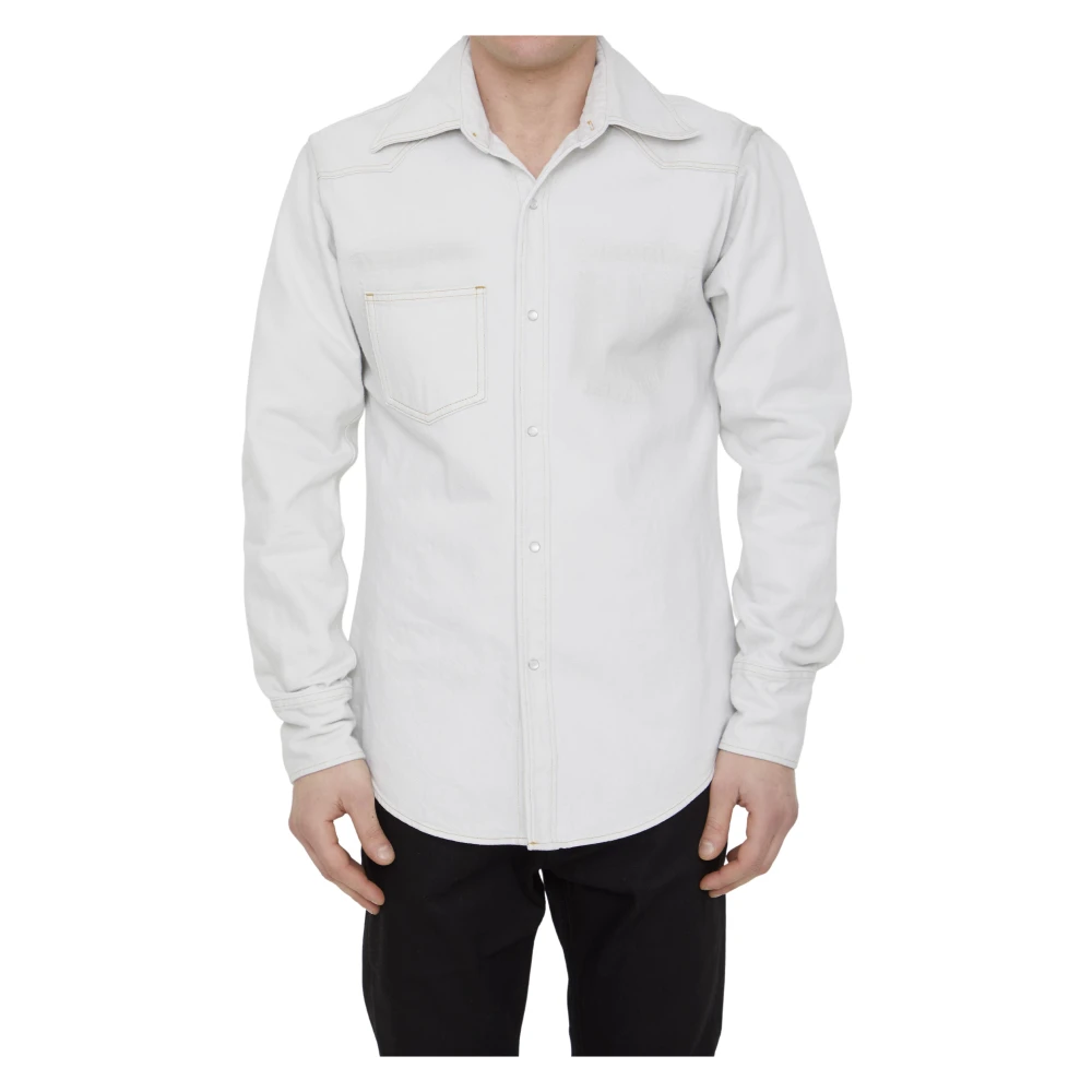Maison Margiela Witte Ss23 Casual Overhemd voor Heren White Heren