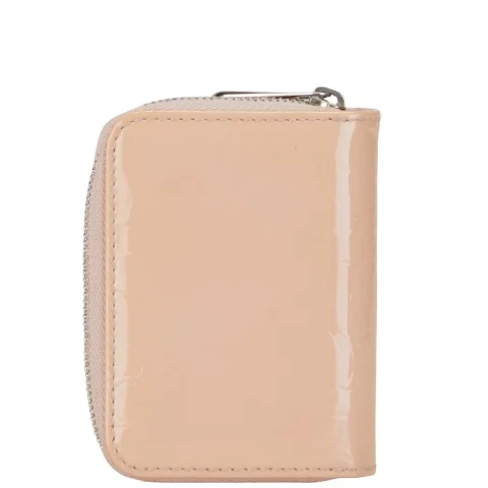 Dior Vintage Pre-owned Leather wallets Beige Dames
