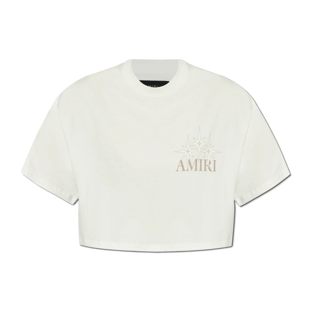 Amiri T-shirt met logo White Dames