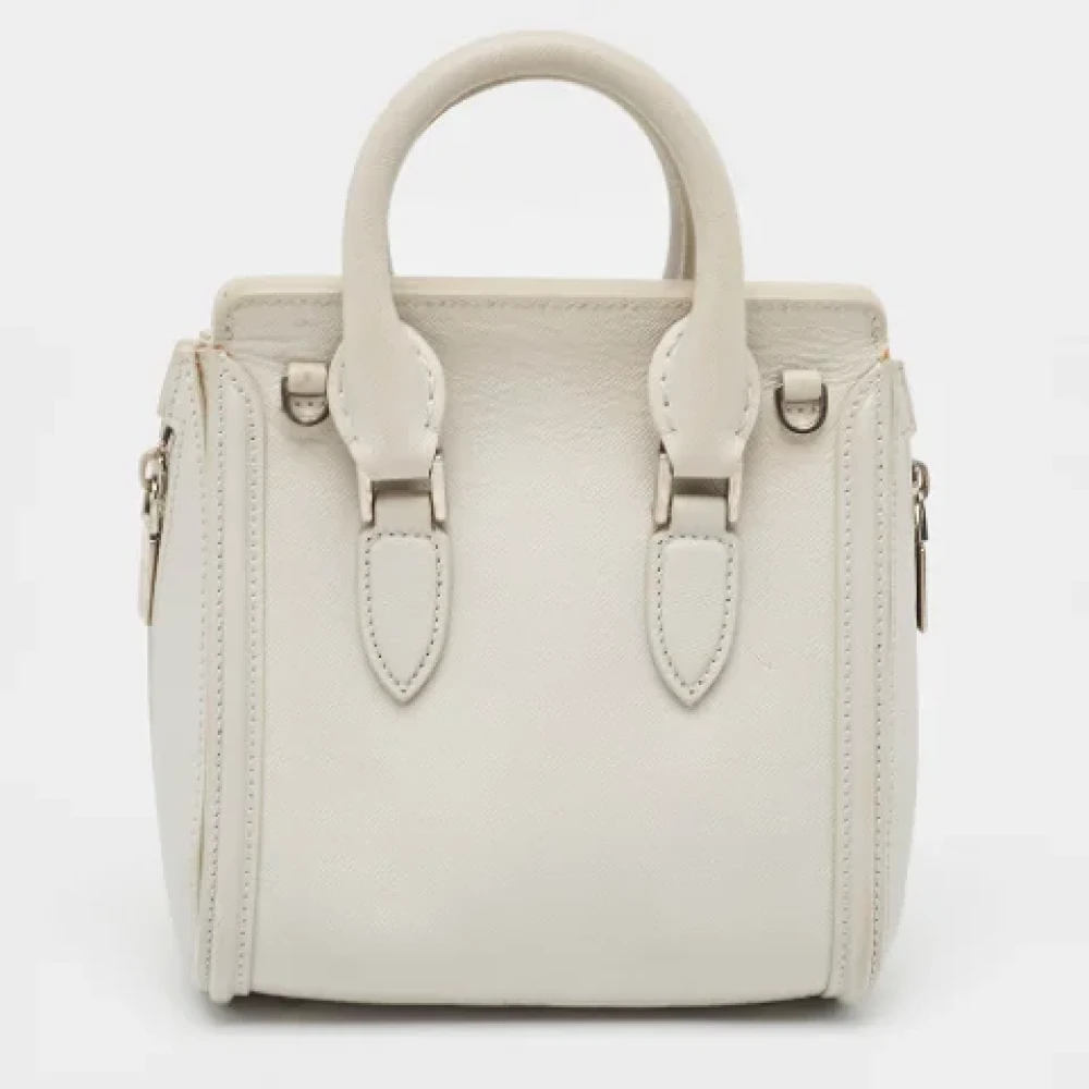 Alexander McQueen Pre-owned Leather handbags Gray Dames