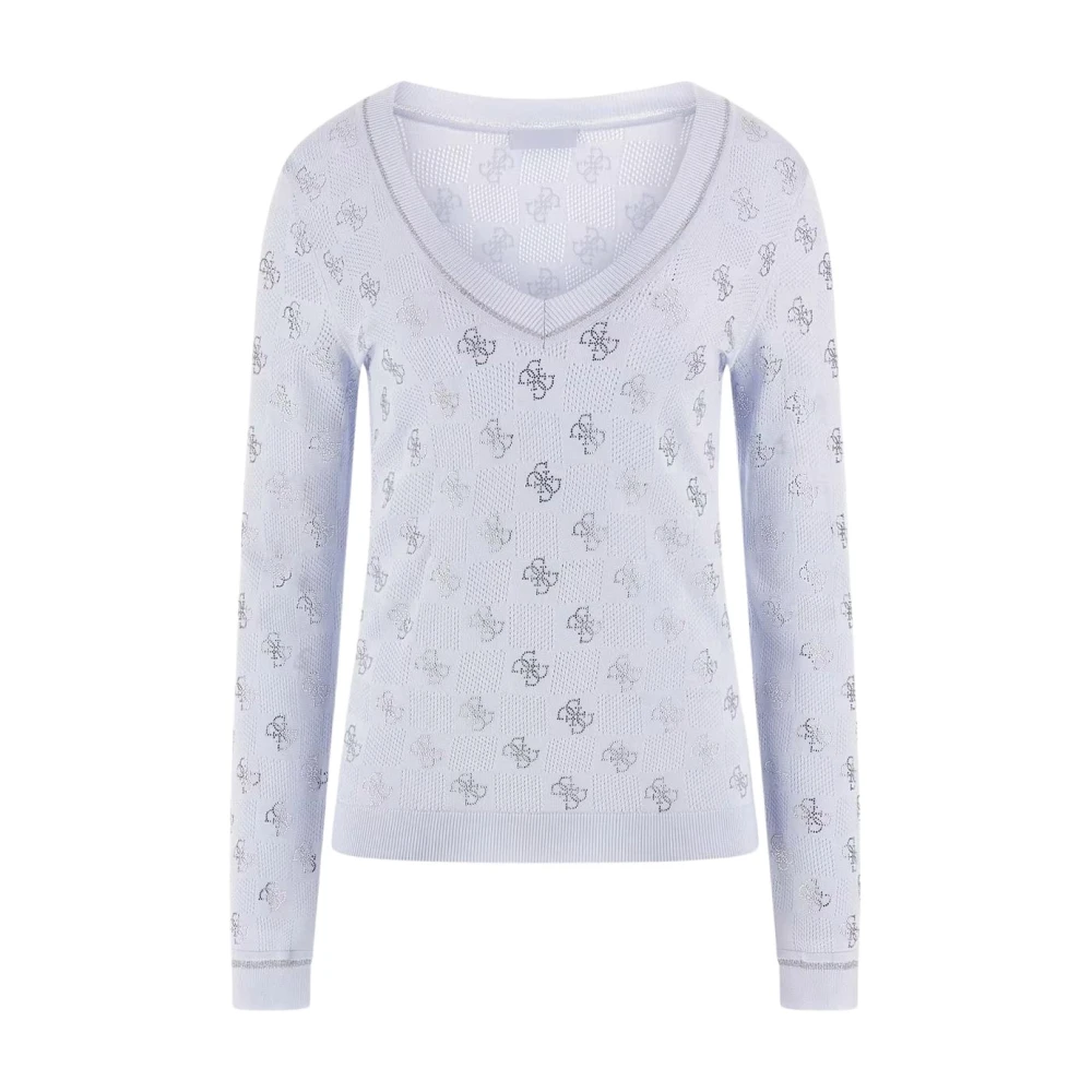 Knitwear > V-neck Knitwear - - Guess - Modalova