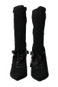 bottes-a-talon-aiguille-noires-a-lacets