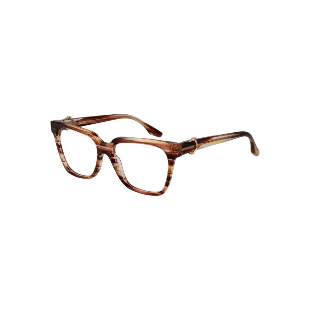 Trussardi Women's Orange Stylish Rectangular Glasses Frame - Glasses - One Size - Accessories