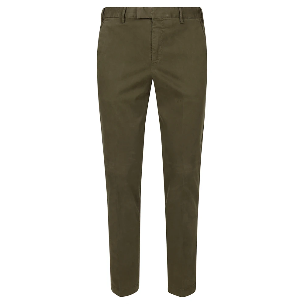 PT Torino Elegante Torino Broek voor Formele en Casual Gelegenheden Green Heren