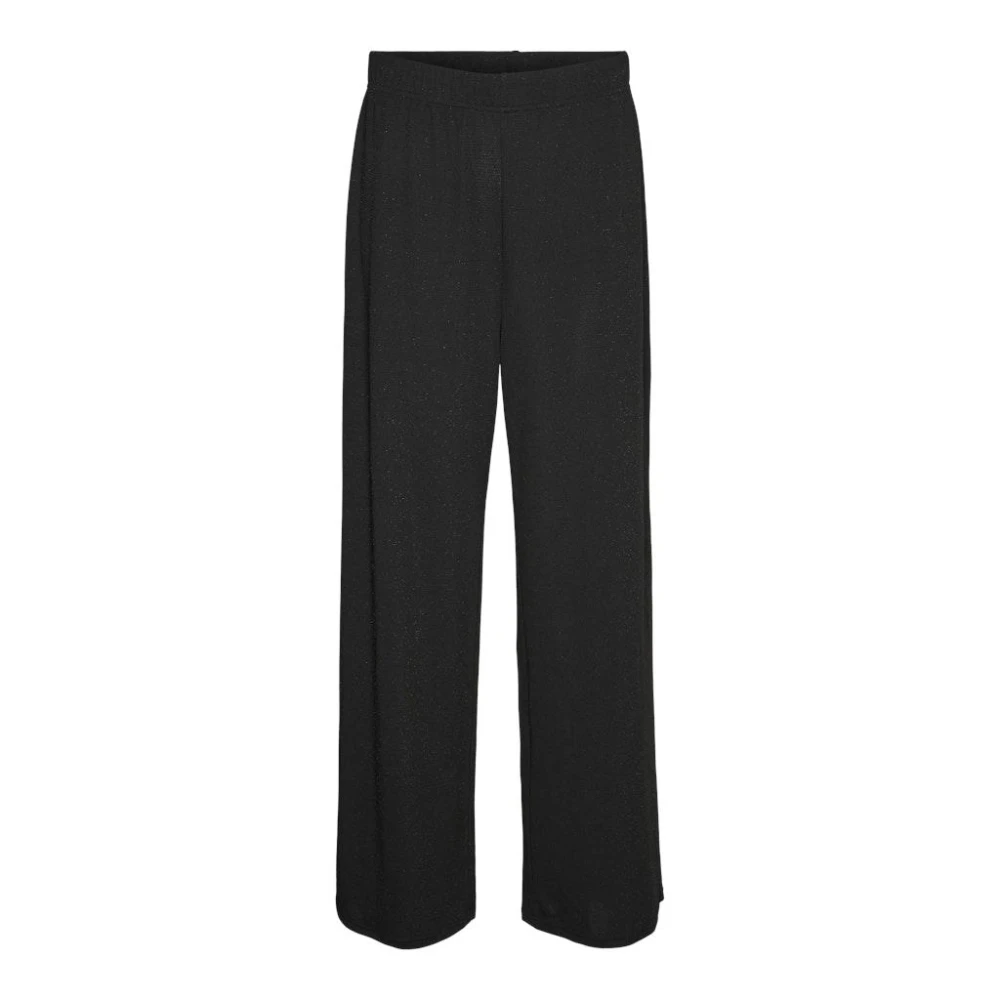 Vero Moda Glitter Wijde Broek Zwart Lurex Black Dames