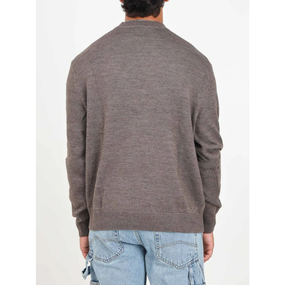 Armani Exchange Bruine Mel Pullover Sweater Brown Heren