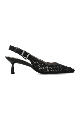 Violet Slingback spetsiga klackar