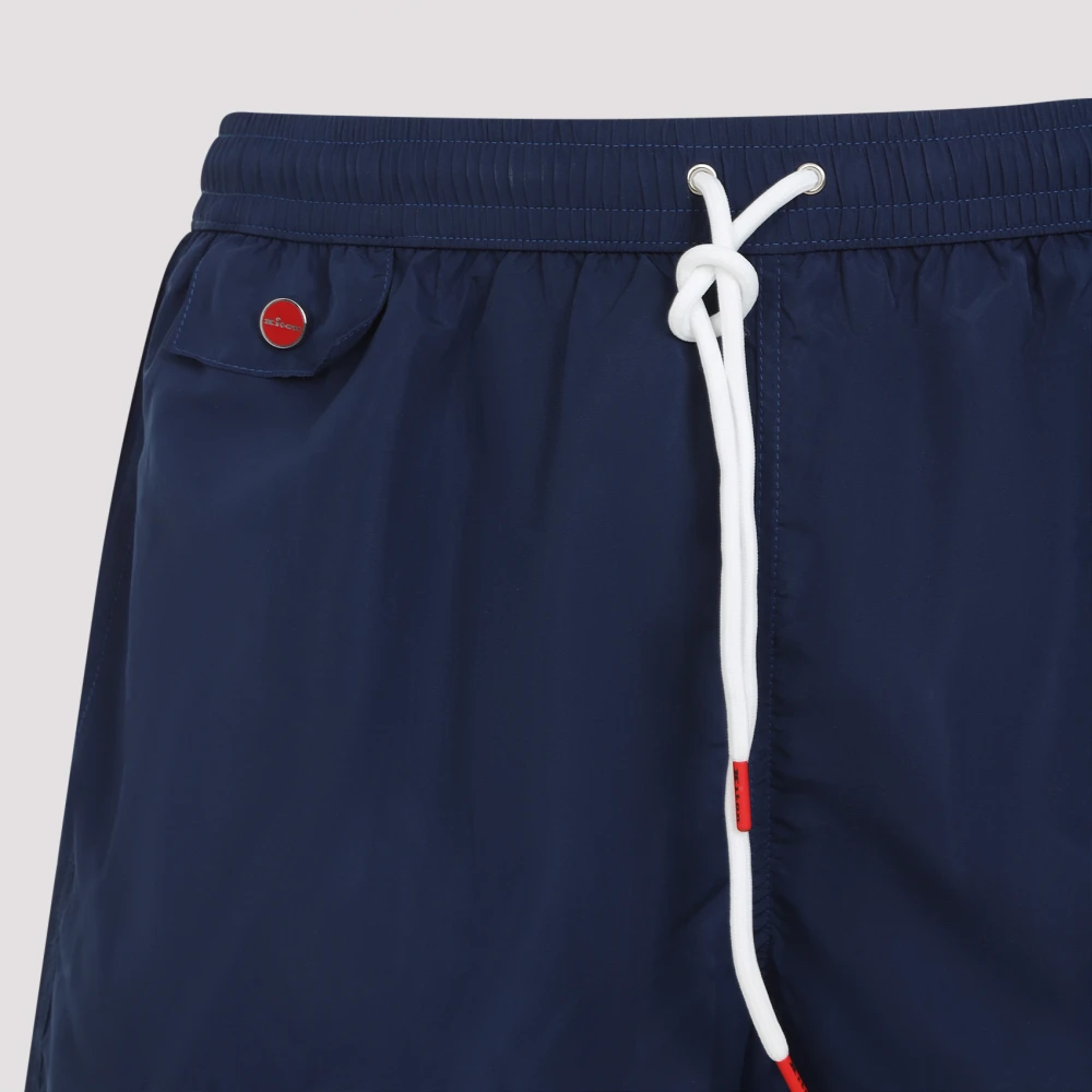 Kiton Blauwe zwemkleding voor mannen Blue Heren