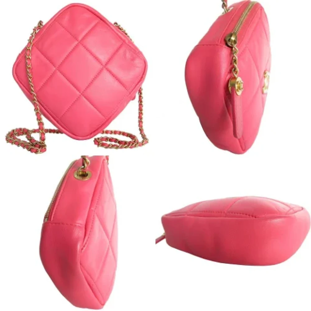 Chanel Vintage Pre-owned Leather shoulder-bags Pink Dames