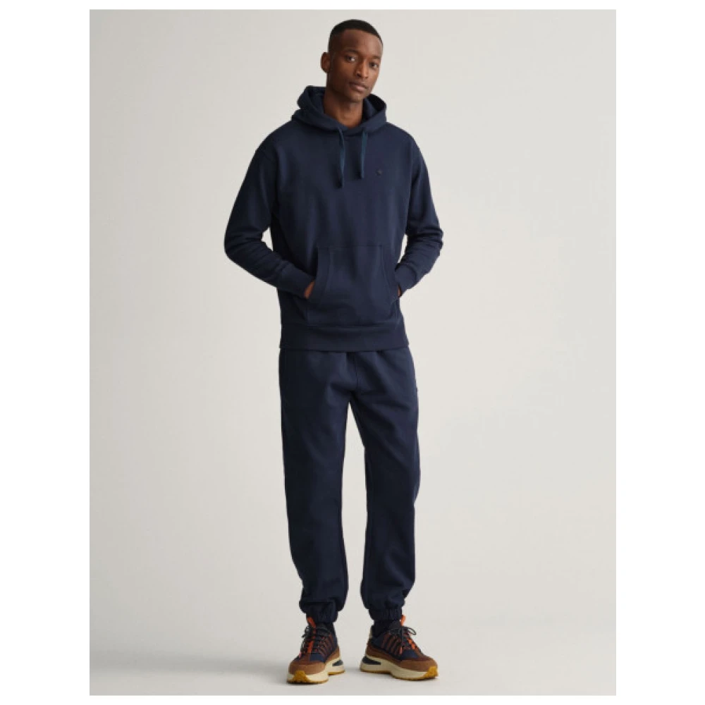 Gant Nachtblauwe Hoodie Blue Heren