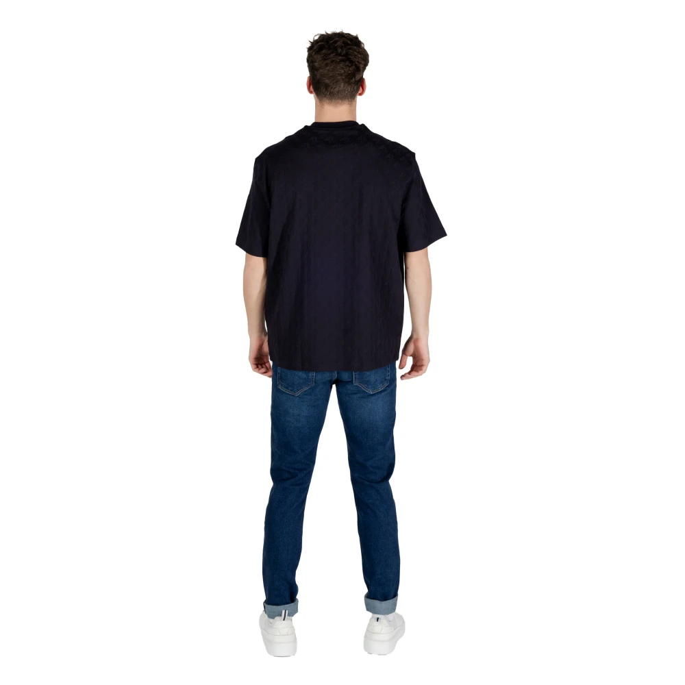 Armani Exchange Katoenen T-shirt korte mouwen lente zomer Blue Heren