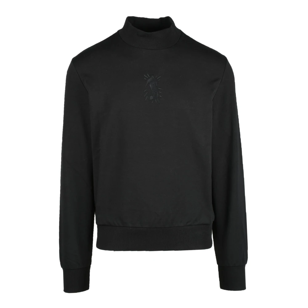 Bikkembergs Katoen Spandex Gebreide Top Black Heren