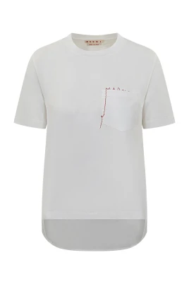 Embroidered cotton t-shirt