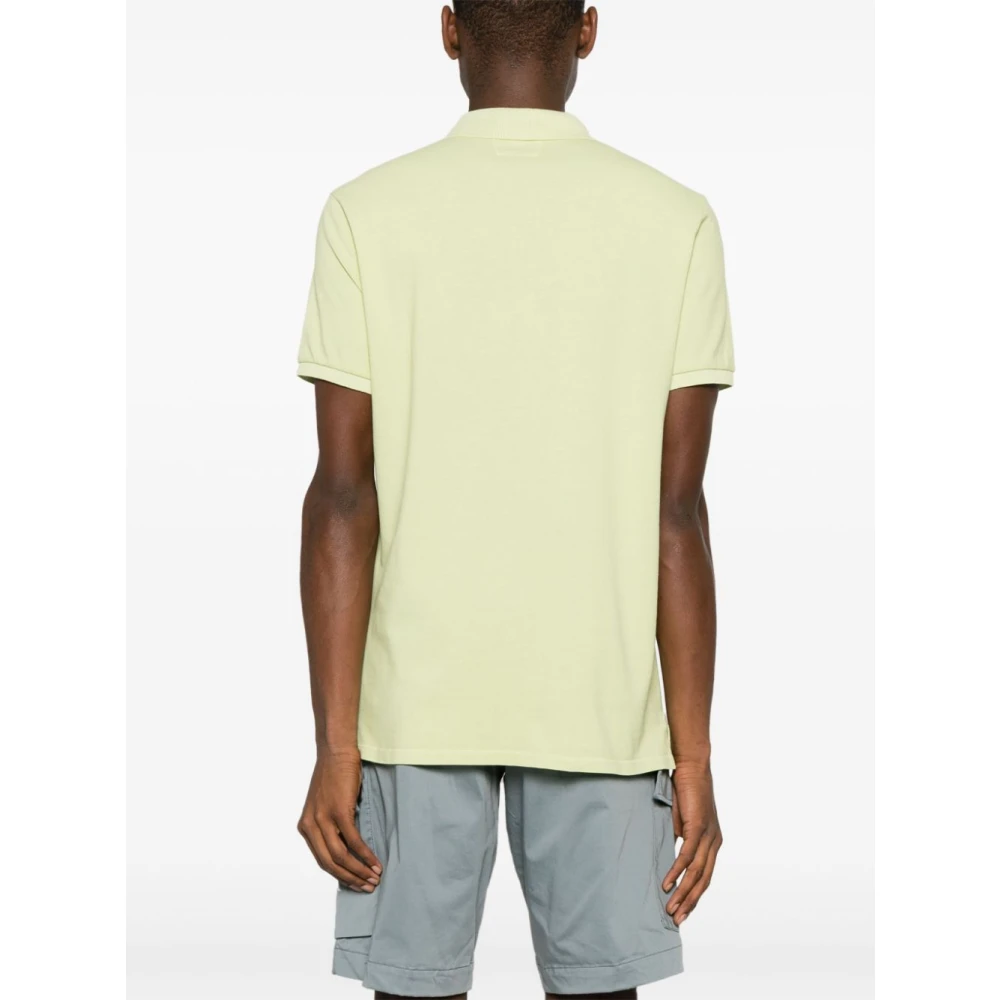 C.P. Company Geborduurd Logo Polo Green Heren