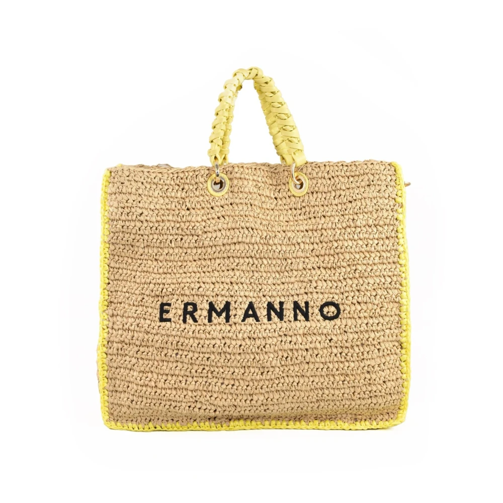 Ermanno Scervino Firenze Schoudertas Polyester Polyurethaan Yellow Dames