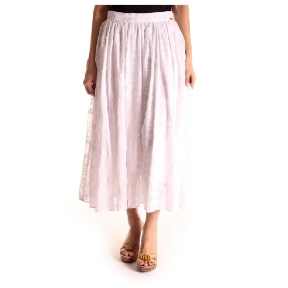 Guess Polyester Rok voor Vrouwen White Dames