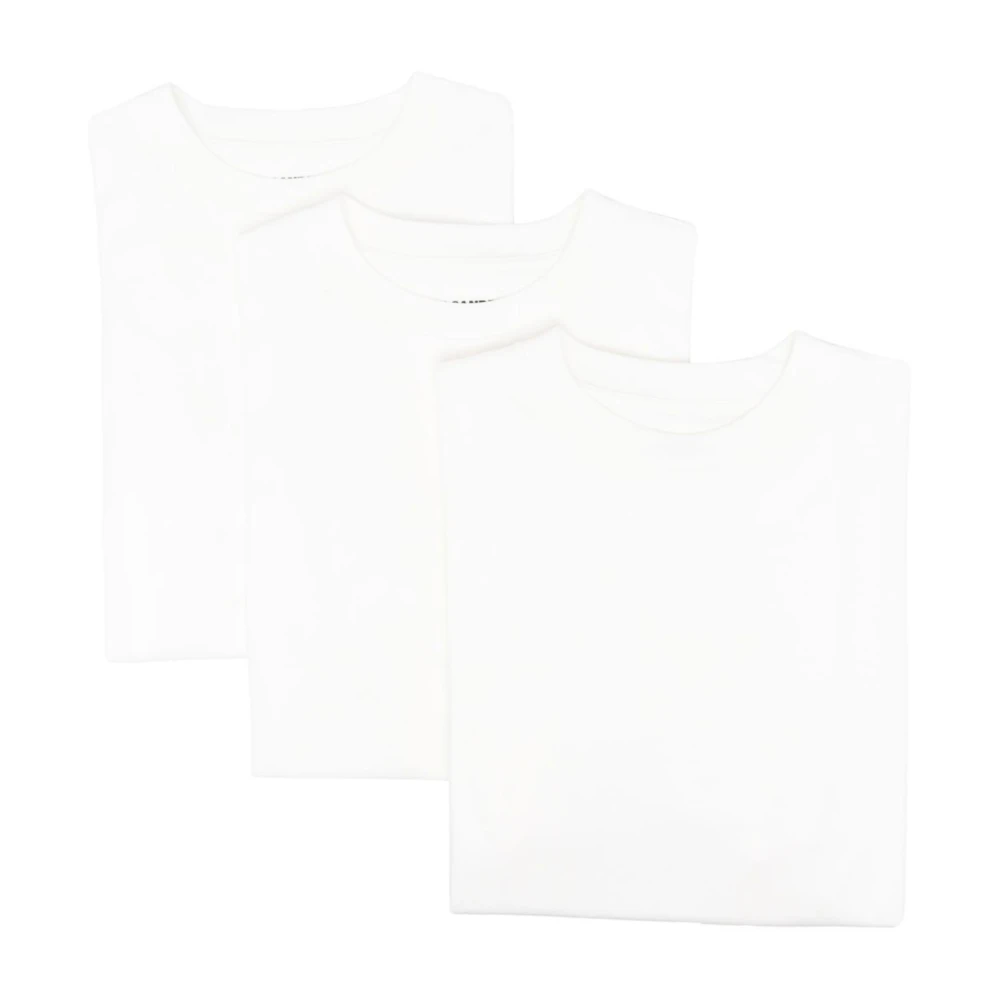 Jil Sander Witte T-shirt 3-pack White Heren