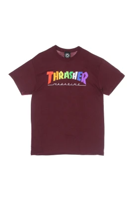 Multifärgad Regnbåge Tee Maroon Herr T-shirt