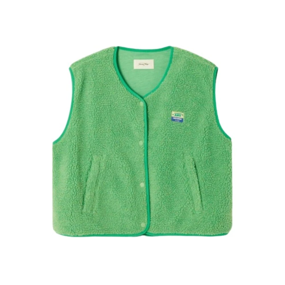 American Vintage Women's Green Vests - Waistcoats - Xs/S - Jackets