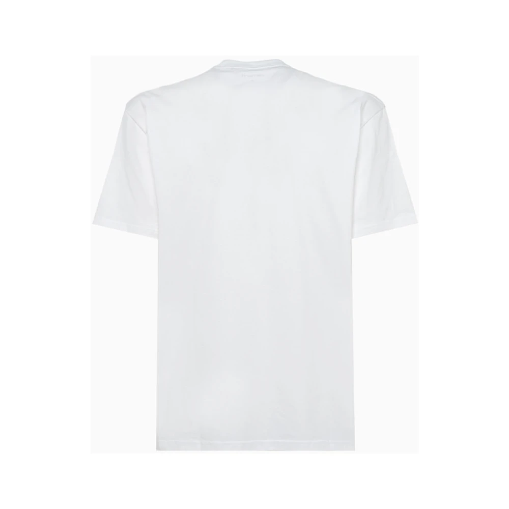 Carhartt WIP Geborsteld Katoen Crew Neck T-shirt White Heren