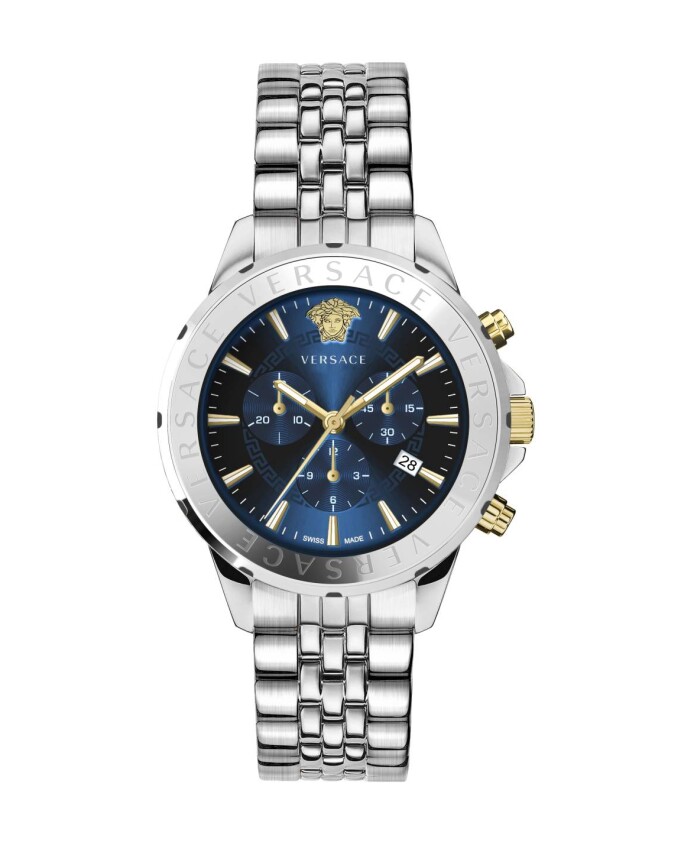 montre-homme-chronographe-signature-bleue