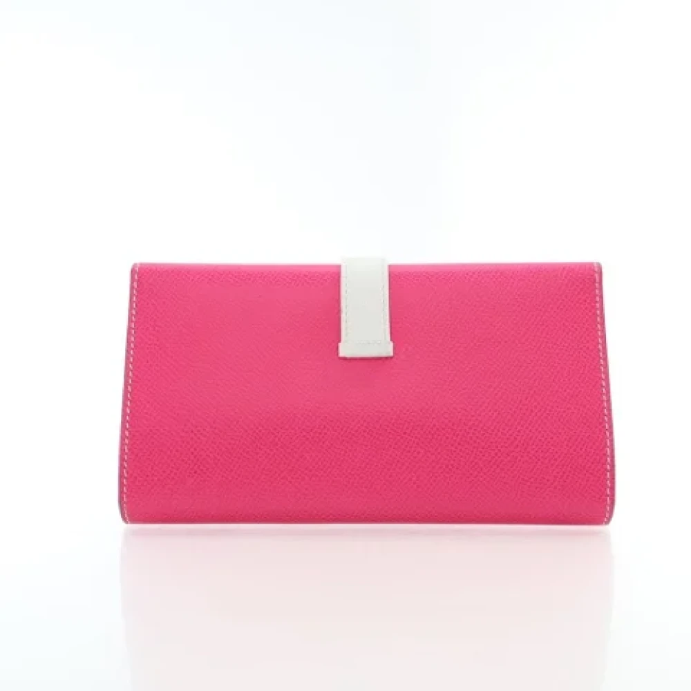 Hermès Vintage Pre-owned Leather wallets Pink Dames