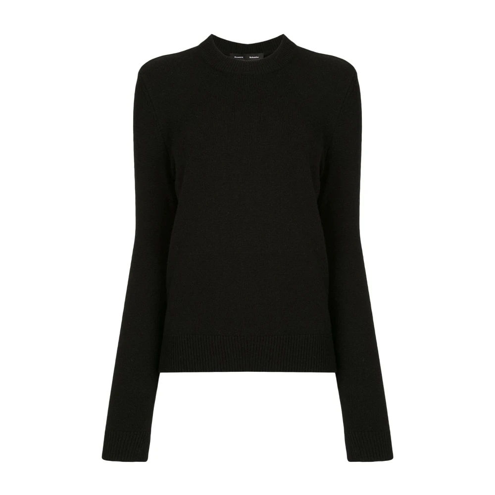 Proenza Schouler Zwarte Cashmere Casual Sweater Black Dames
