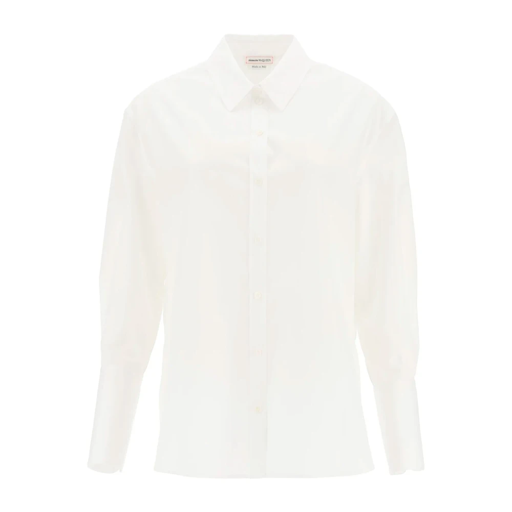 Alexander mcqueen Witte Katoenen Shirt voor Dames White Dames