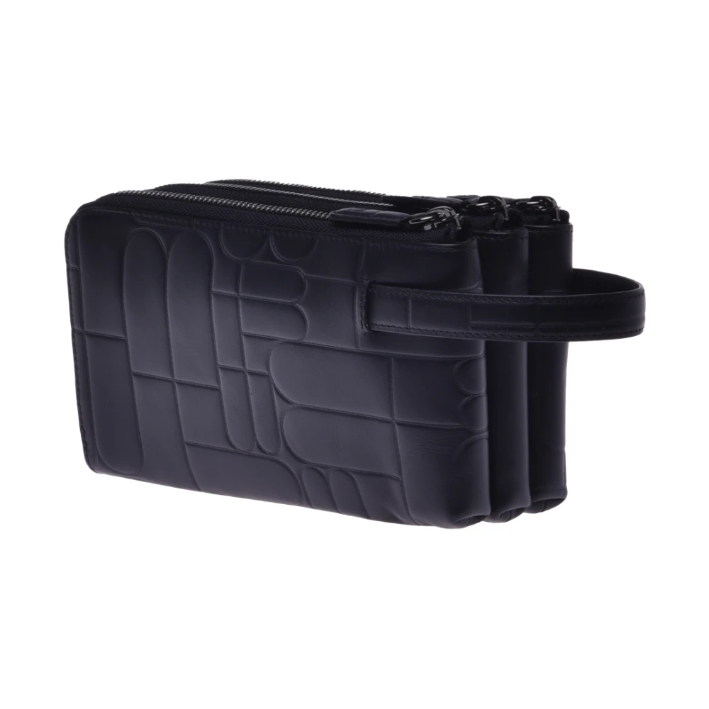 Baldinini Wallet met Monogram Black Heren