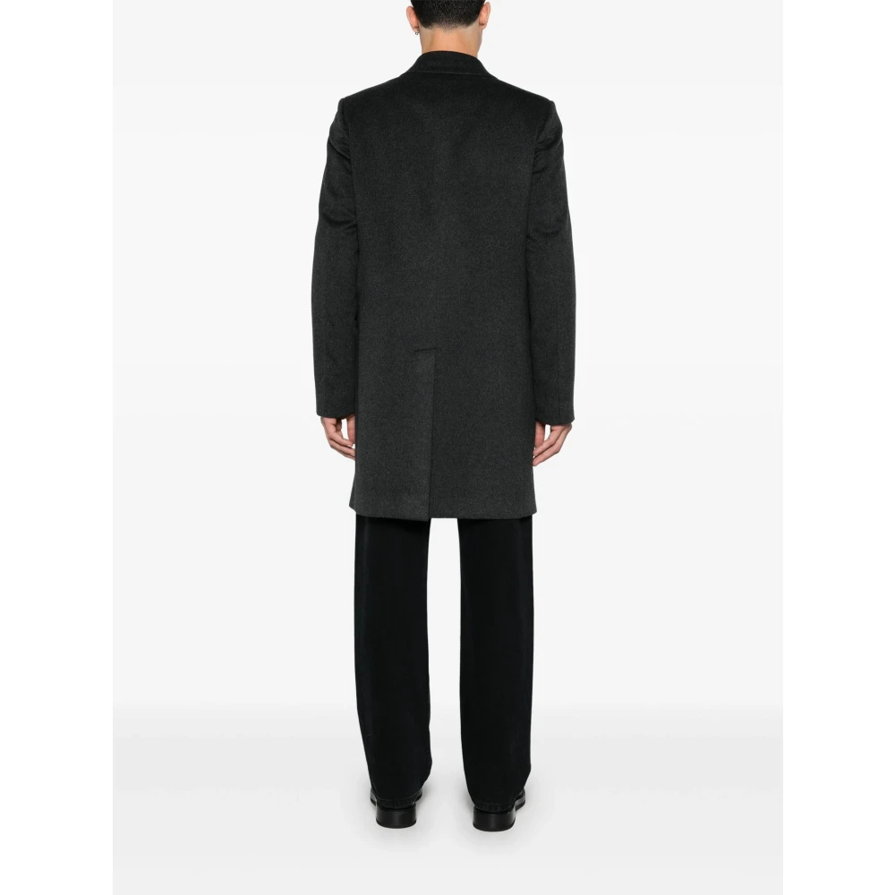 Paul Smith Antraciet Kasjmier Wollen Jas Gray Heren