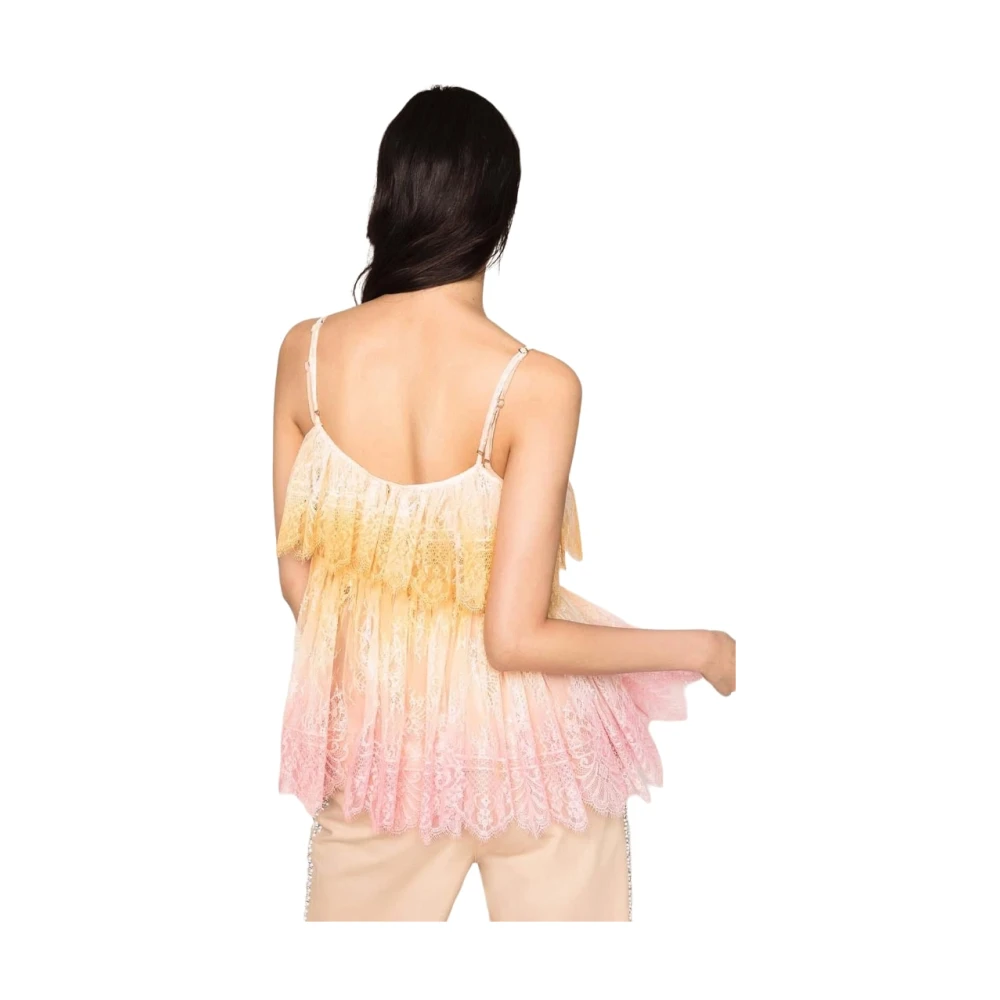 Twinset Mouwloze Top Pink Dames