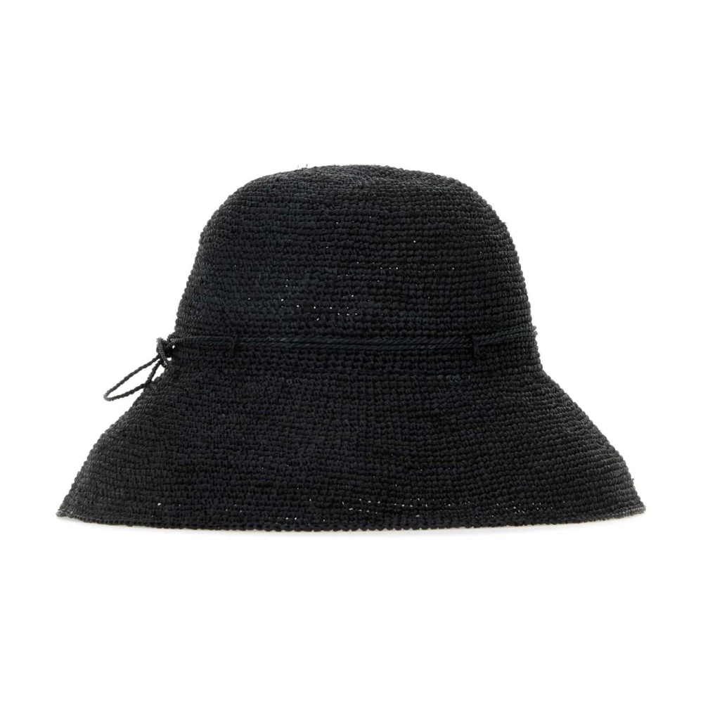 Helen Kaminski Zwarte Raffia Provence Hoed Black Dames