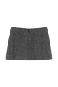 jupe-mini-a-line-en-tweed-gris