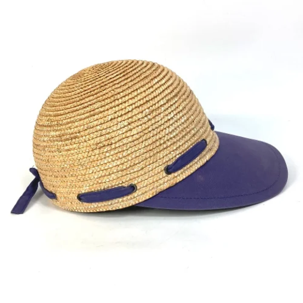 Dior Vintage Pre-owned Cotton hats Purple Dames