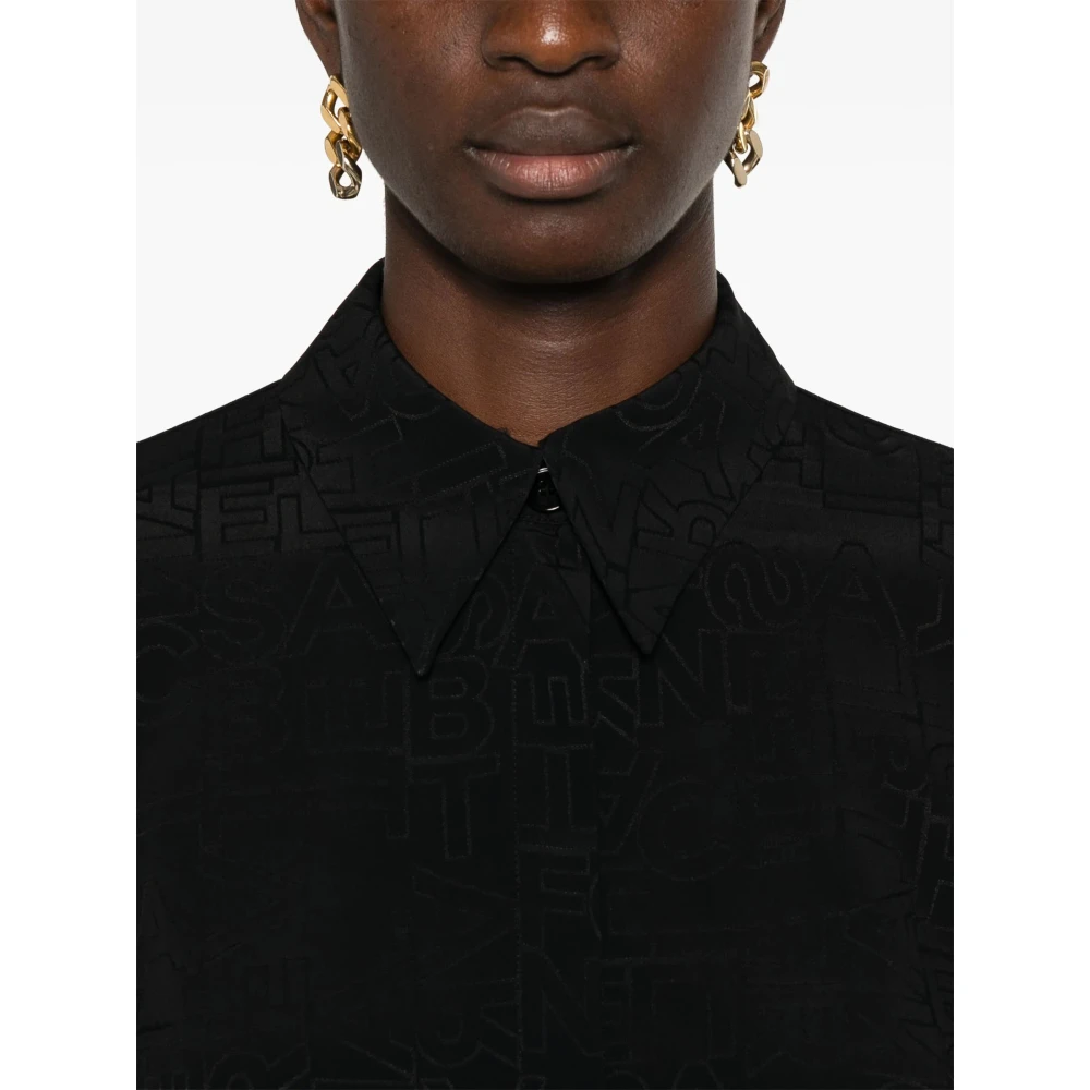 Elisabetta Franchi Zwarte Shirt 110 Black Dames