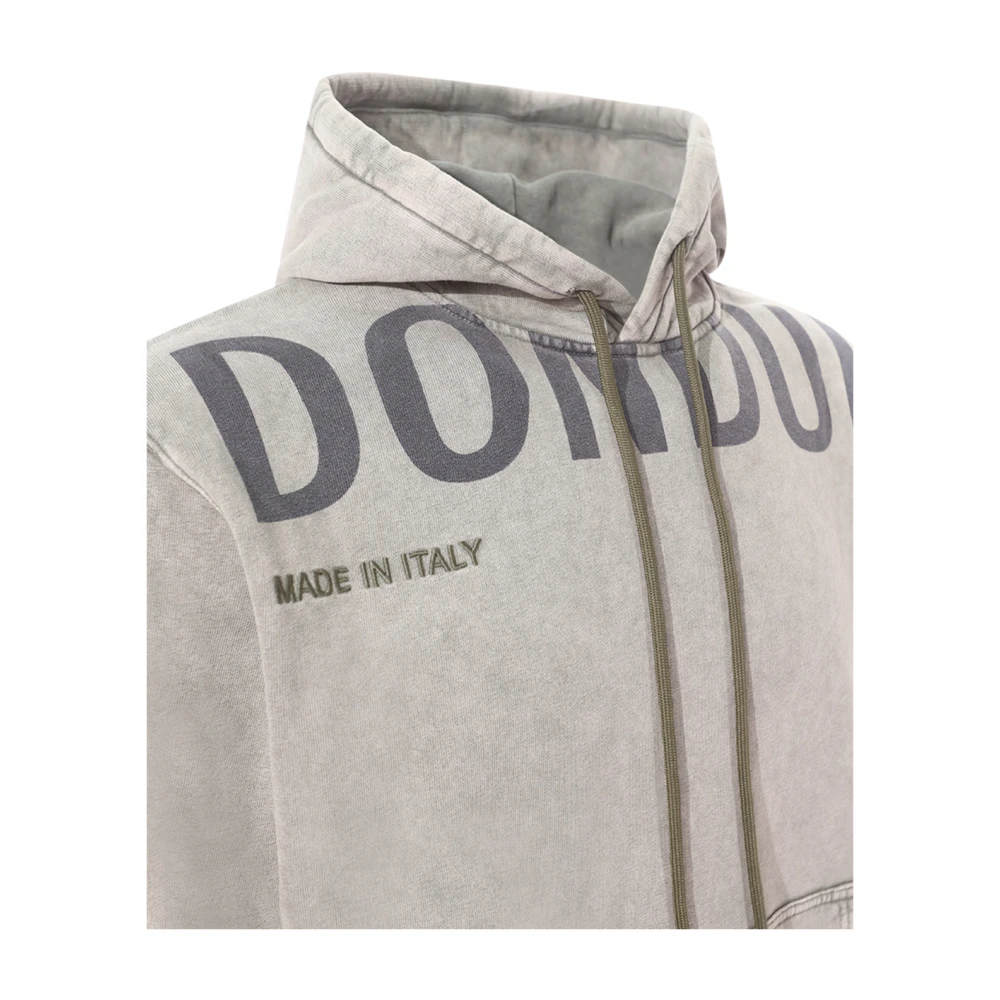 Dondup Groene hoodie met logoprint Green Heren