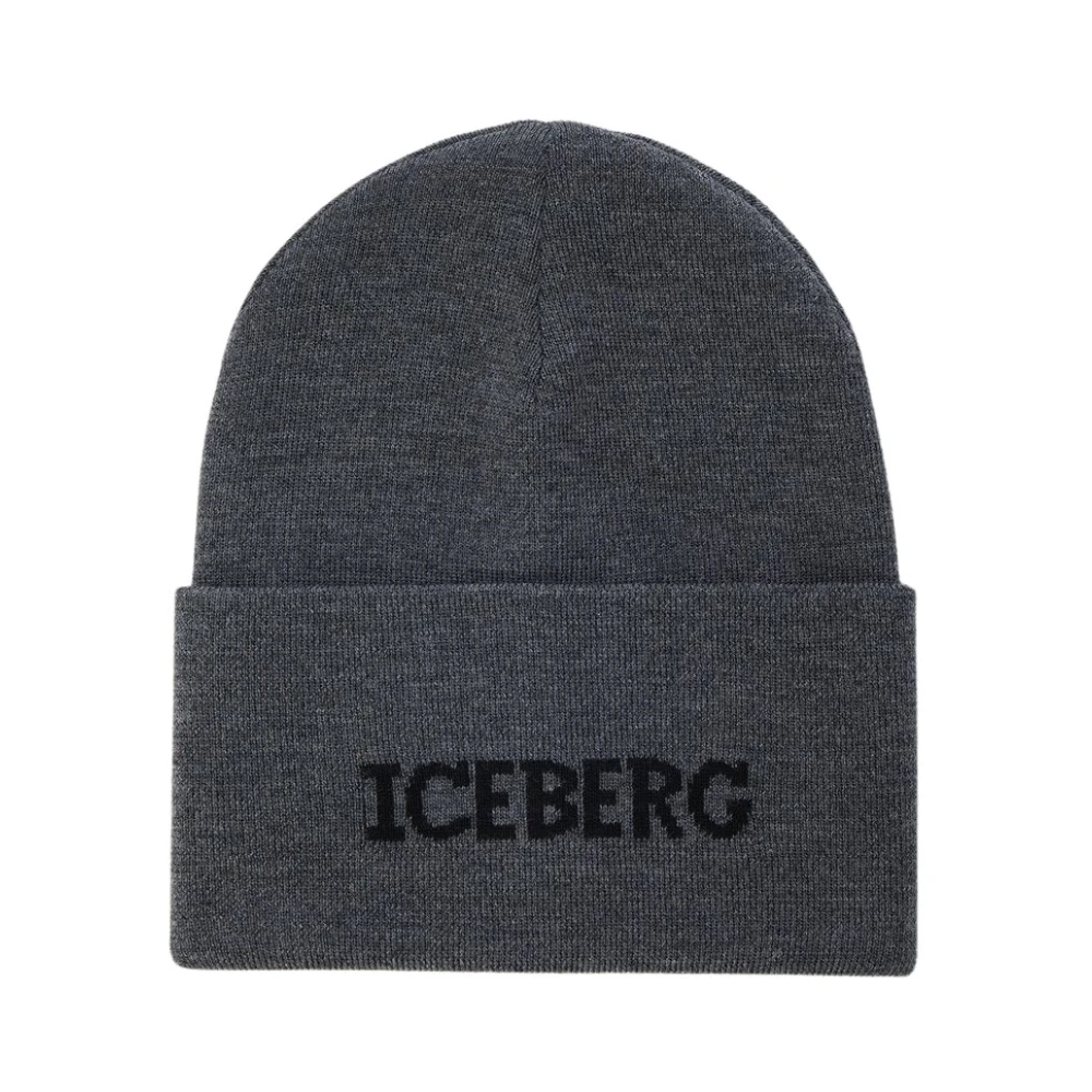Iceberg Grijze Wol Bonnet Hoed Gray Heren