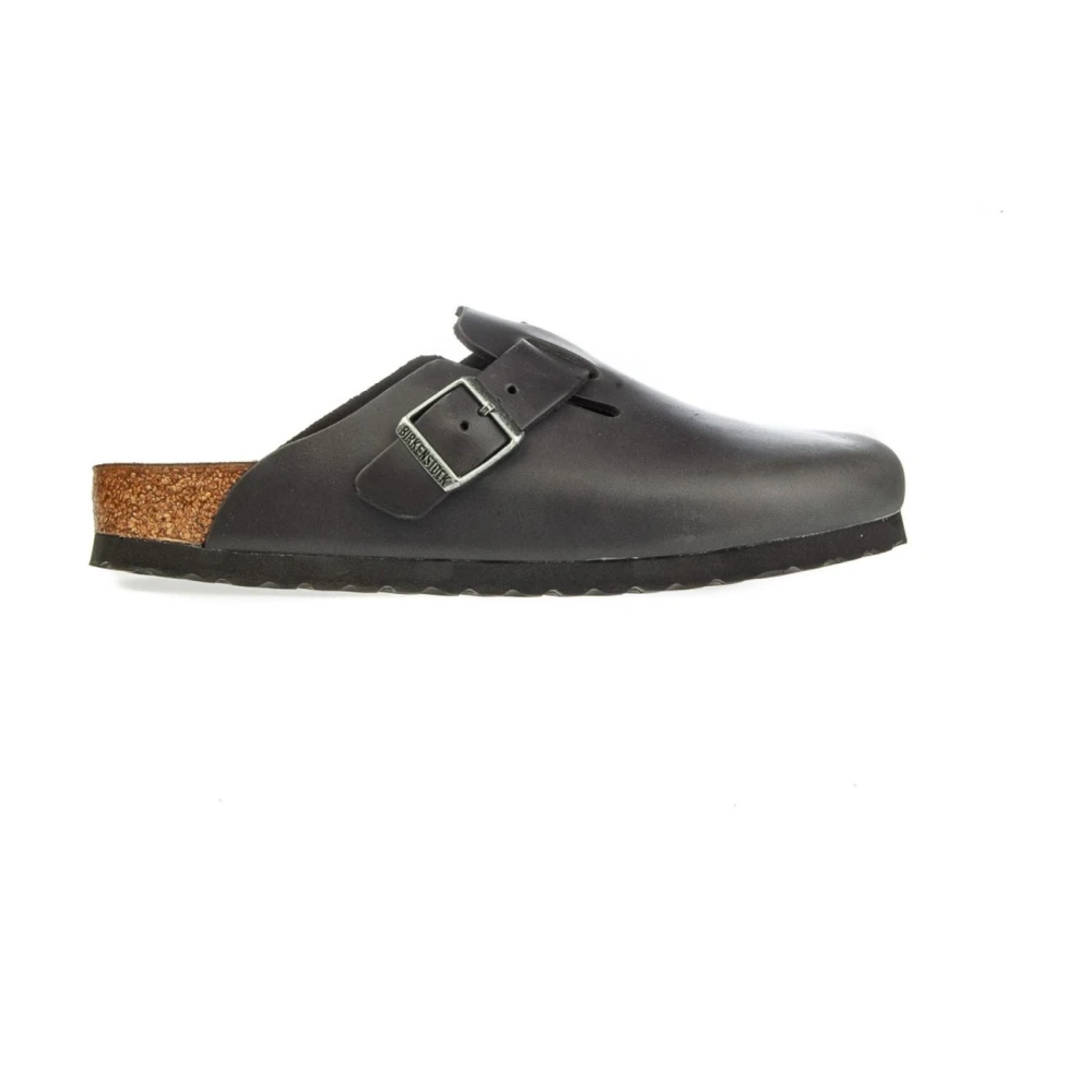 Birkenstock Men's Black Boston 059463 Sabot - Loafers - 10 Uk - Shoes
