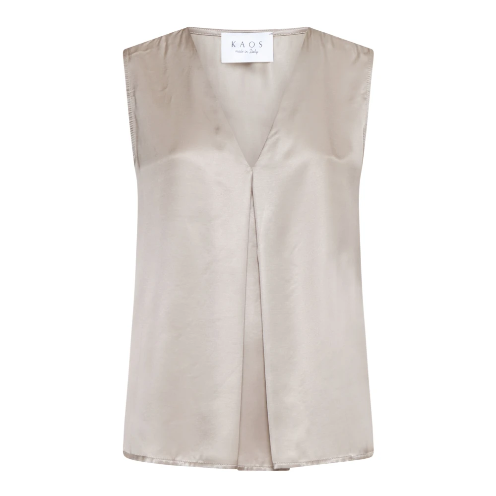 Kaos Stijlvolle Top Collectie Beige Dames