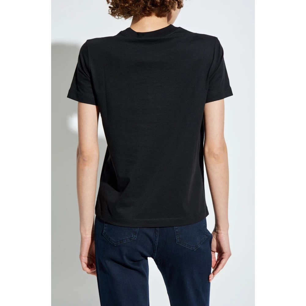 Versace Jeans Couture T-shirt met logo Black Dames