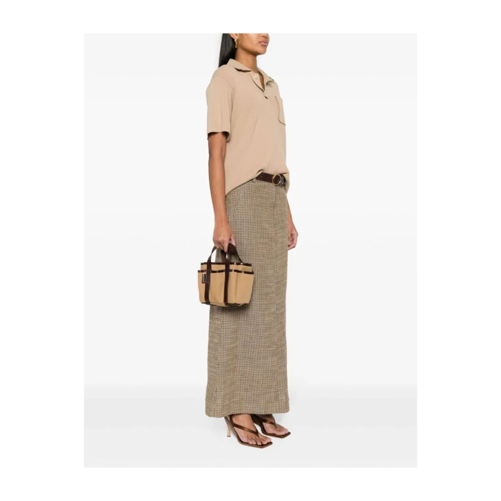 Max Mara Gardenca XS Bloemenjurk Brown Dames